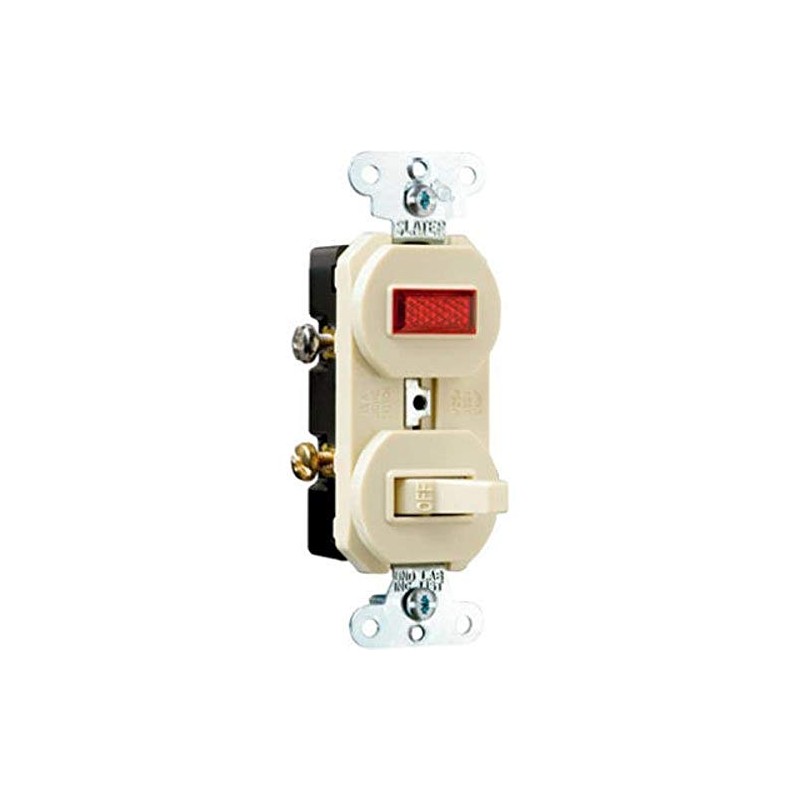 Legrand Pass & Seymour 692IGCC6 Combination Switch, One 15 Amp