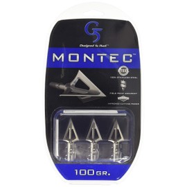 G5 Outdoors Montec Broadhead (Pack of 3), Pink, 100 Grain