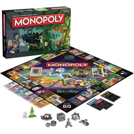 Monopoly Rick and Morty Board Game | Based on the hit Adult Swim series Rick & Morty | Offically Licensed Rick Morty Merchandise | Themed Classic Monopoly Game