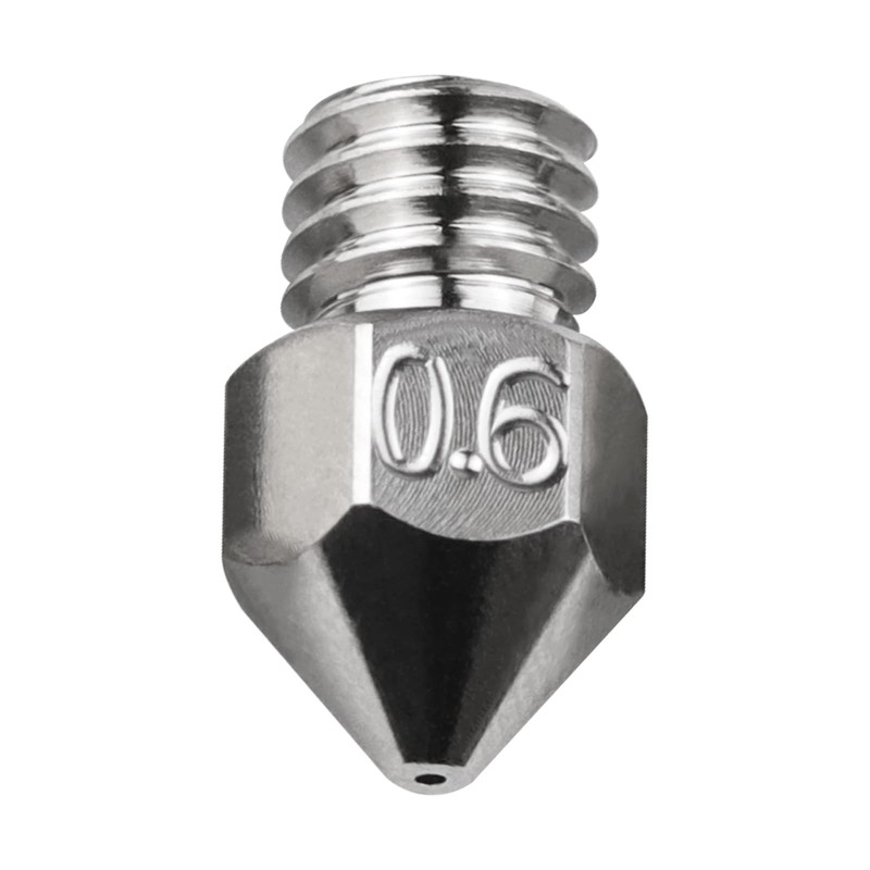 POLISI3D High Temperature Sharp Non-Stick MK8 Plated Copper Nozzle 0.6mm