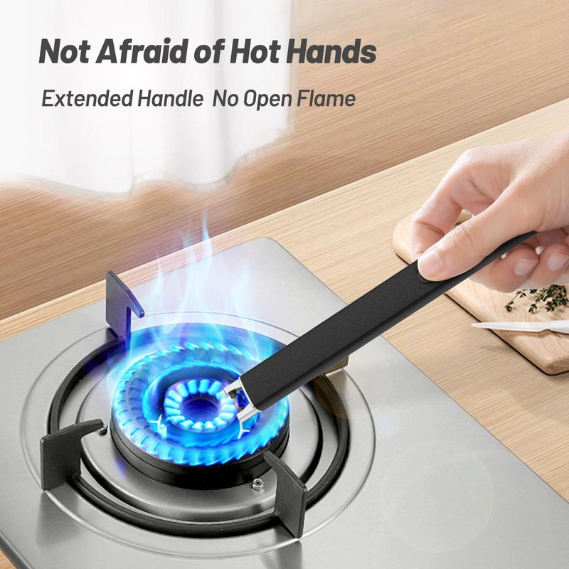 VEHHE Rechargeable Lighter, Windproof Flameless Extended Electric Candle Lighter with