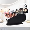 Milageto Makeup Brush Holder with 4 Compartment Durability Sturdy Container