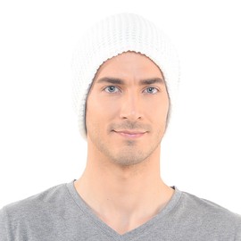 FORBUSITE Mens Slouchy Long Beanie Knit Cap for Summer Winter, Oversize