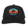 HOOEY Men's Punchy Patch Logo Mesh Trucker Cap Black One