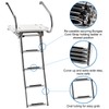 YaeMarine 4 Step Swim Platform Ladder Stainless Steel Boat Boarding