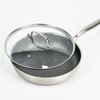 11 IN Glass Lid with Stainless Steel Handle for Frying