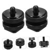 Operitacx 4 Stück Hot Shoe Blitzschuh Adapter Dual Schraube Vielseitiger