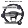 Universal Black Steering Wheel Cover, 14.5-15 Inch Black Universal Microfiber