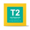 T2 Tea Just Peppermint Herbal Tea Bags in Box, 25-Count