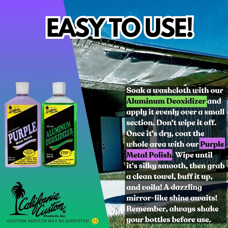 CALIFORNIA CUSTOM Products – Aluminum Deoxidizer Cleans & Deoxidizes Metal