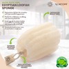 2 Pcs Natural Loofah 7014 - Natural Real Egyptian Shower
