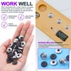 Swpeet 60Pcs #8 x 1/2" - M4.2 x12mm Stainless Steel