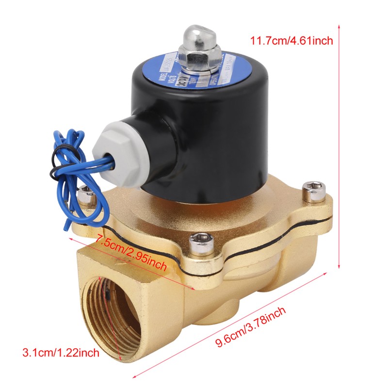 DC12V R1 DN25 Normal Closed Zinc Alloy Electric Magnetic Solenoid