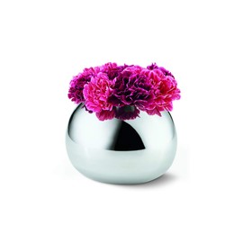Philippi Bella Vase Small, Stainless Steel, Silver, 16 x 16 x 12 cm