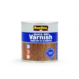 Rustins Quick Dry Varnish Clear Satin 1l