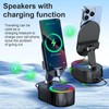 AKLLCCR 5-in-1 Wireless Bluetooth&Induction Audio Speaker and Cellphone Stand Emergency
