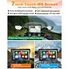 YHTIMIOX Motorcycle CarPlay Screen, 7 Inch Waterproof Touchscreen, Portable Carplay