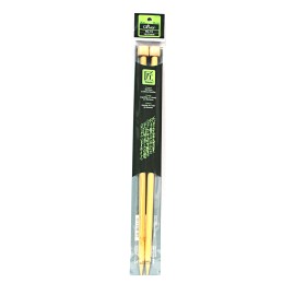 Clover Takumi Bamboo 14 Inch Single Point Knitting Needle Size 15