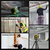 PREXISO Rechargeable 360° Self Leveling Green Laser Level with Tripod,
