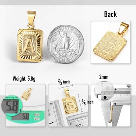 Trendsmax Mens Womens Yellow Gold Plated Initial Capital Letter F Pendant Charm Only No Chain