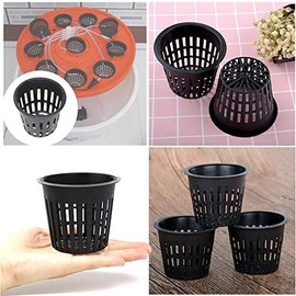 Panxxsen 50 Pack 3-Inch Hydroponic Mesh Net Pots for Plants
