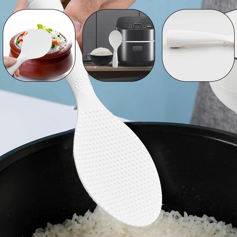 2 Pcs Non-stick Standing Rice Serving Spoon - Non Stick
