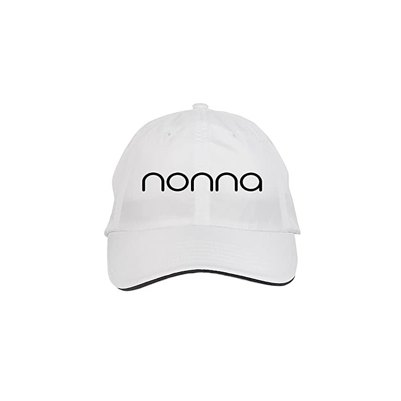 Makoroni - Nonna Hat Adjustable Cap, DesK59 White