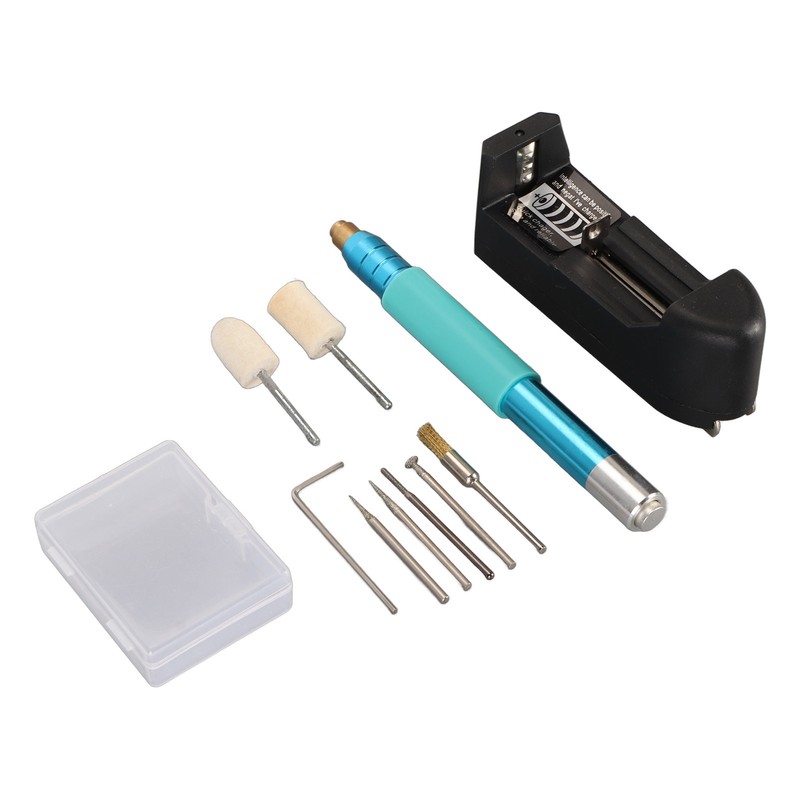 Electric Engraving Pen Stainless Steel Rechargeable Ergonomic Handle Sensitive Switch