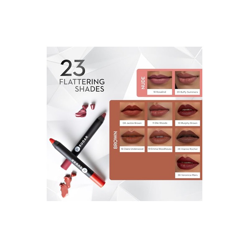 SUGAR Cosmetics Labiales Matte As Hell Para Mujer. Duran Hasta
