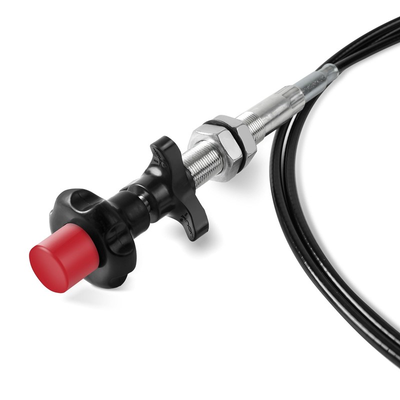 Camotokiit 55204 Control Cables,Adjustable Throttle Cables with 2 in. Black