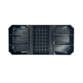 Impact bit holder insert designed for Milwaukee PACKOUT Low Profile Organizers (Nest - 8) - Insert Only (Black)
