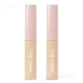 The Saem Cover Perfection Fix Sealer 01 Clear Beige 2pcs basic / 더샘 커버 퍼펙션 픽실러 01 클리어 베이지 2개 기본