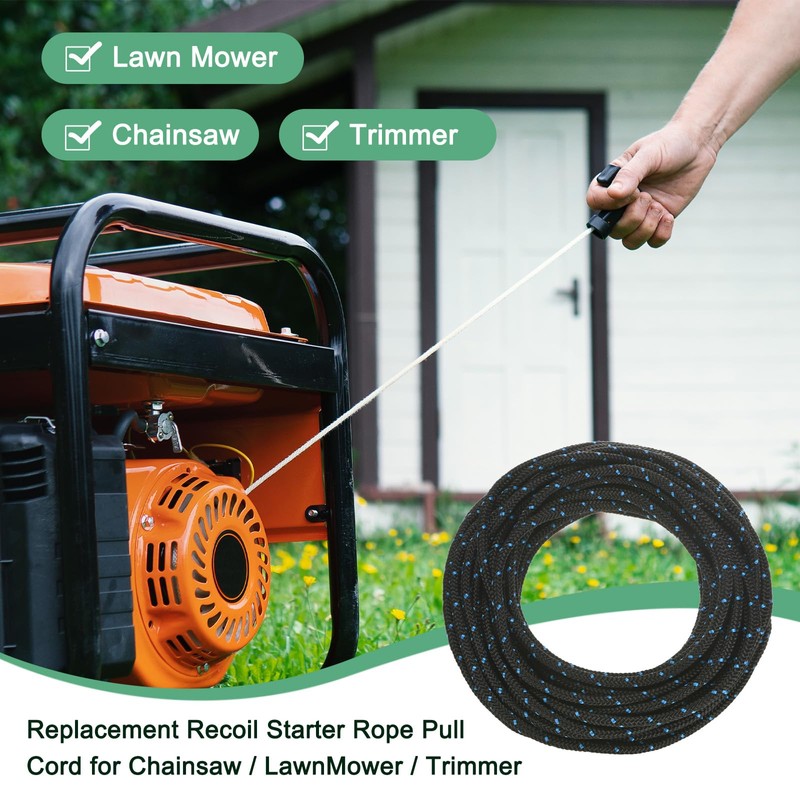 M METERXITY Recoil Starter Rope Pull Cord 5.5mm 10m Pull