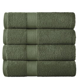 Stoneberry Home® 24-Piece Towel Set Cotton Olive