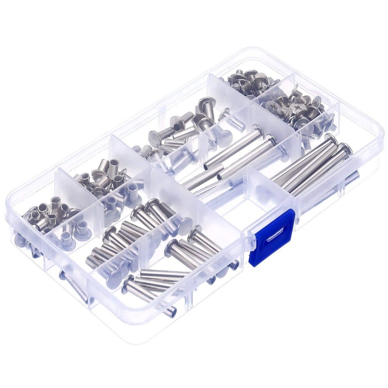 Pangda 80 Set Chicago Binding Screws Assorted Kit 7 Different
