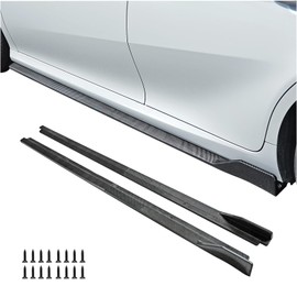 Axinda Side Skirts Extensions for Toyota Camry LE SE XSE XLE 2018 2019 2020 2021 2022 2023 2024 2025, Rocker Panel Lip Splitter Accessories, 2 PCS (Side Skirts 2018-2025-Carbon Fiber Pattern)