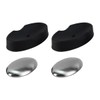 Enwye 2 Sets Of Stainless Steel Soap (with Base) Suitable