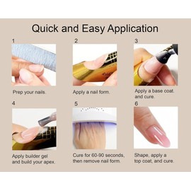 Builder Gel for Nails, Soak Off LED/UV Nail Extension Gel, 15 ml (Ice Queen)