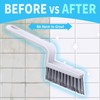 Lumkew Grout Cleaner Brush V Shape, Stiff Grout Cleaning Brushes