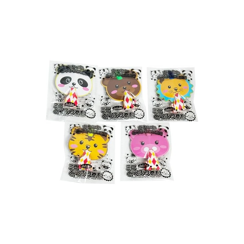 Mini Animal Scrolling Bird with Blowback 5 Types Set of