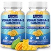 Omega-3 Gummies for Adults, Orange Flavor – Sugar-Free, Algae-Derived DHA
