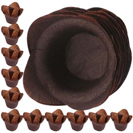 Alipis 100pcs Lotus Baking Cups Paper Tulip Cupcake Liners Parchment Muffin Tins Cups Greaseproof Muffin Liners Wrapper for Wedding