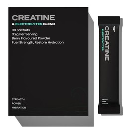 Fraction One Creatine & Electrolytes Blend Powder 3g Creatine + 175mg Electrolytes Per Serving Energy, Hydration, Endurance & Power 30 Sachets