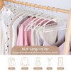 Plastic Hangers 50 Pack: No Shoulder Bumps Ultra Thin Clothes