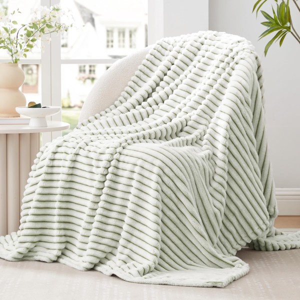 EXQ Home Fleece Throw Blanket for Couch or Bed -
