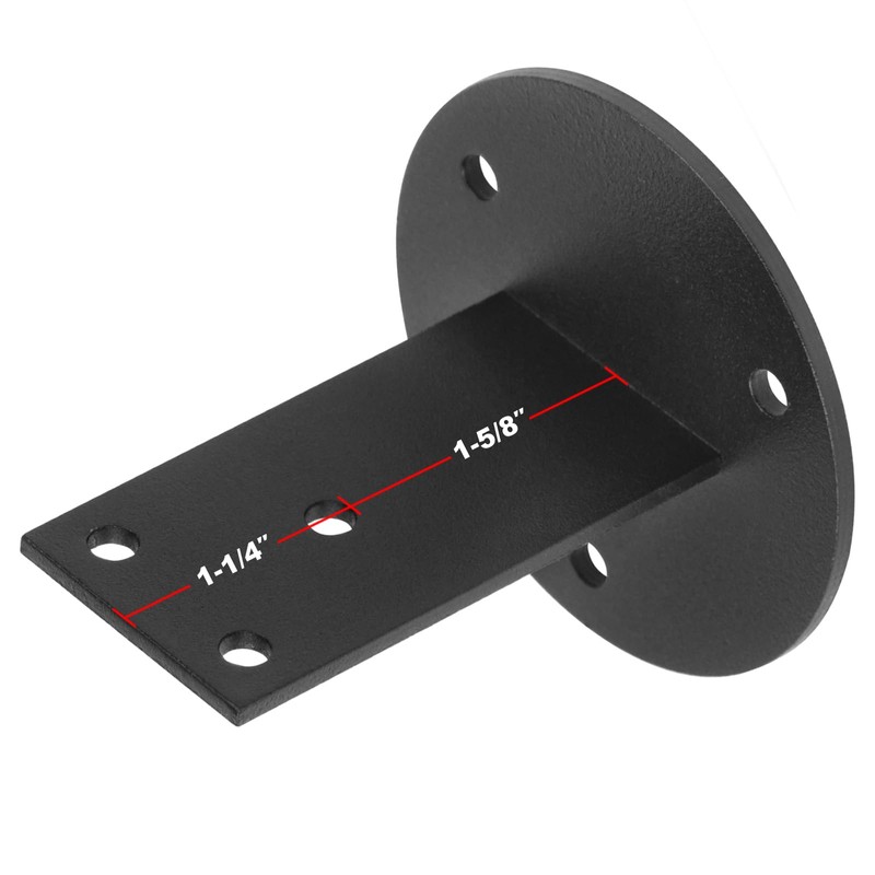 OTTFF 8 Pack Black Stair Handrail Bracket for Square Wood