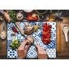 TMK Glass Chopping Board 30 x 22 cm with Mosaic