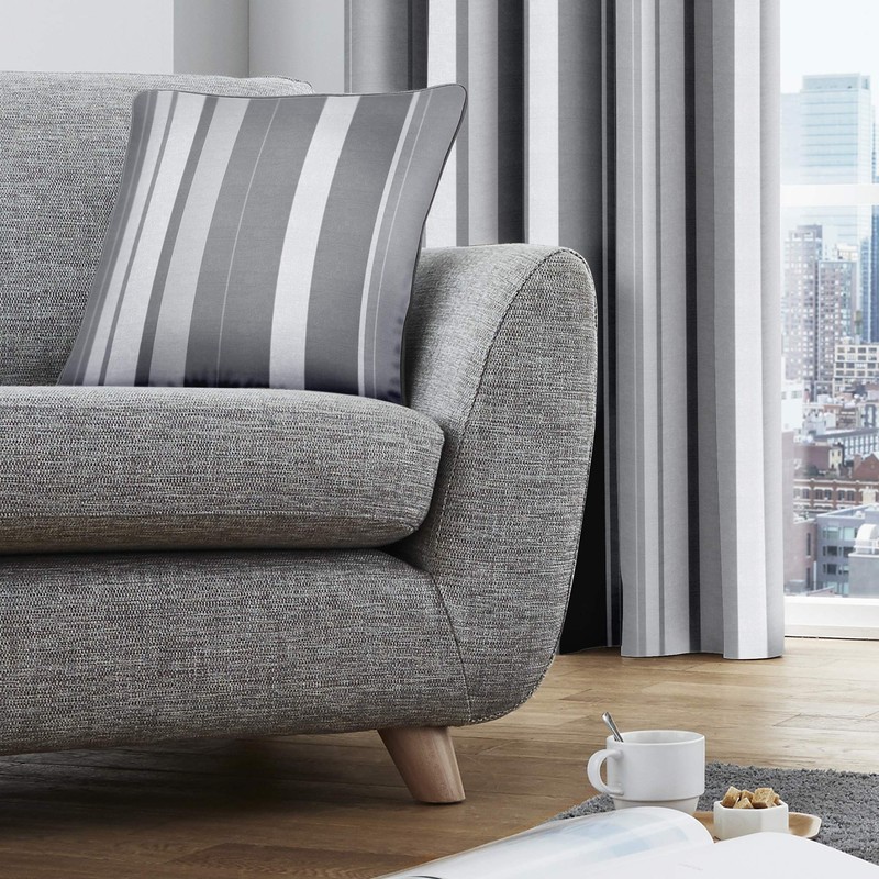 Fusion - Whitworth Stripe - 100% Cotton Cushion Cover -