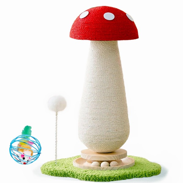 WLHYHH WLHYHHCute Mushroom Shaped Cat Scratching Post - Cat Toy