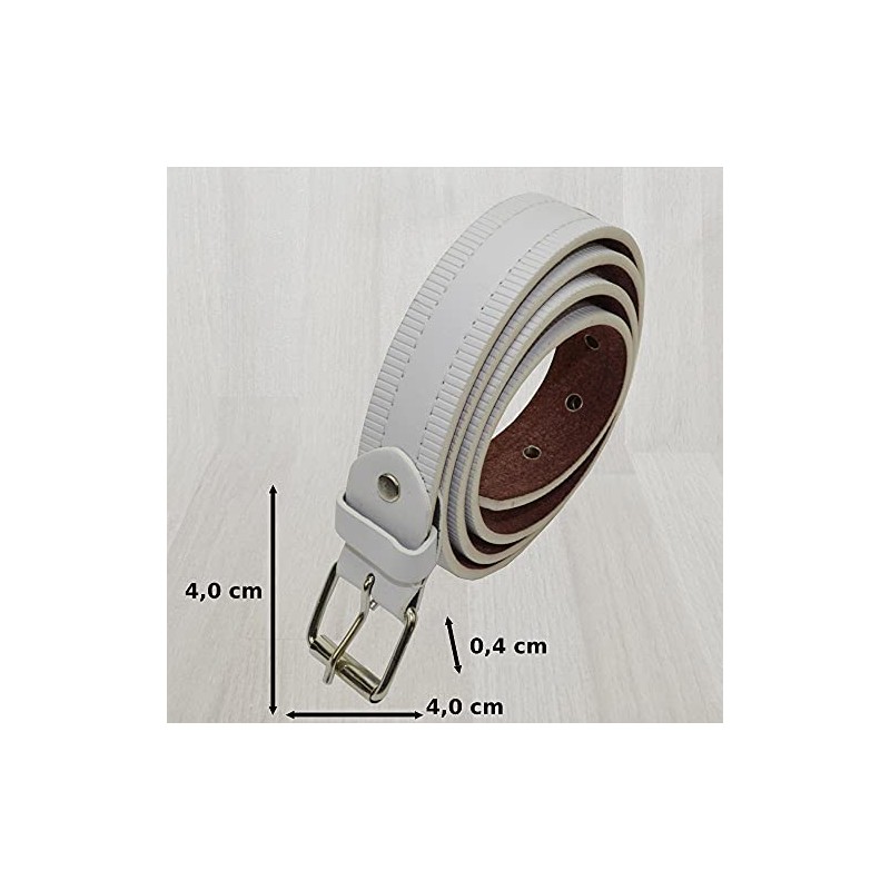 flevado Jeans Belt Rivets Belt with Pin Buckle 3.5 cm